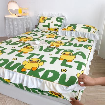 91家纺网 家纺一手货源 找家纺 （总）简宜家居 2023新款40支纯棉小清新A版花边床笠