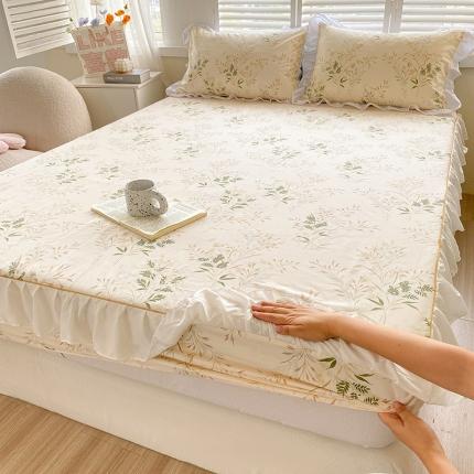 91家纺网 家纺一手货源 找家纺 （总）简宜家居 2023新款40支纯棉小清新A版花边床笠