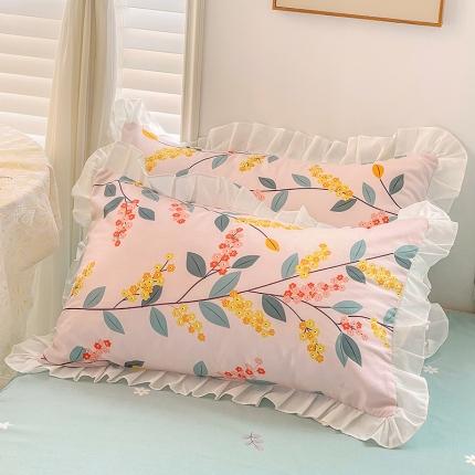 91家纺网 家纺一手货源 找家纺 （总）金梦拉家纺 2025新款韩版公主风加厚磨毛床裙系列单品枕套