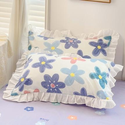 91家纺网 家纺一手货源 找家纺 （总）金梦拉家纺 2025新款韩版公主风加厚磨毛床裙系列单品枕套