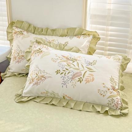 91家纺网 家纺一手货源 找家纺 （总）金梦拉家纺 2025新款韩版公主风加厚磨毛床裙系列单品枕套