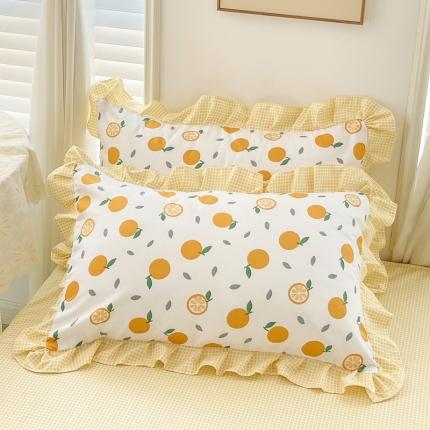 91家纺网 家纺一手货源 找家纺 （总）金梦拉家纺 2025新款韩版公主风加厚磨毛床裙系列单品枕套