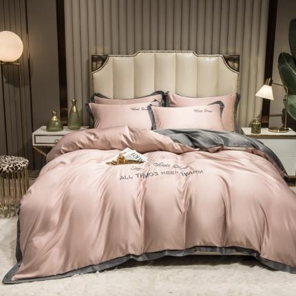 91家纺网 家纺一手货源 找家纺 （总）丝印良品 2025新款水洗真丝盛夏系列单被套四件套