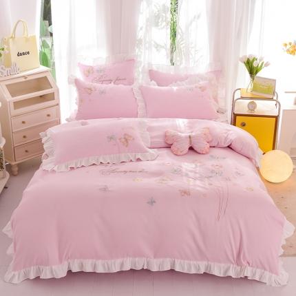 丝印良品 2023新款云锦棉春卉四件套系列 春卉-粉色