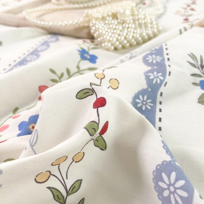 91家纺网 家纺一手货源 找家纺 （总）简宜家居 2023新款40支纯棉小清新A版花边床笠