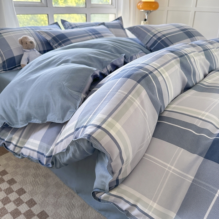 91家纺网 家纺一手货源 找家纺 赫然家纺 新款斜纹磨毛单品被套 东时区