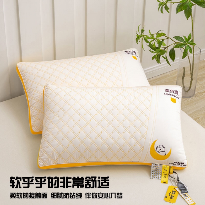 91家纺网 家纺一手货源 找家纺 （总）觉物 2023新款夜猫多规格助眠枕头枕芯