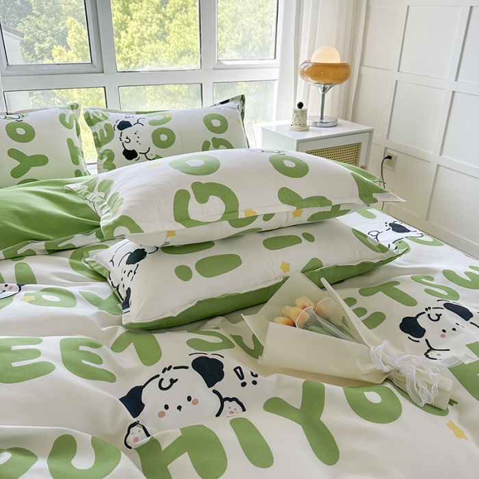 91家纺网 家纺一手货源 找家纺 赫然 新款斜纹磨毛单品枕套 幸运狗