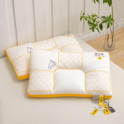 91家纺网 家纺一手货源 找家纺 觉物 2023新款夜猫多规格助眠枕头枕芯 夜猫C款中枕枕下6cm左右