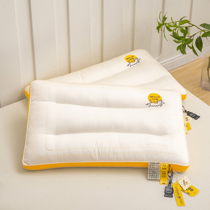 91家纺网 家纺一手货源 找家纺 觉物 2023新款夜猫多规格助眠枕头枕芯 夜猫D款中枕枕下6cm左右