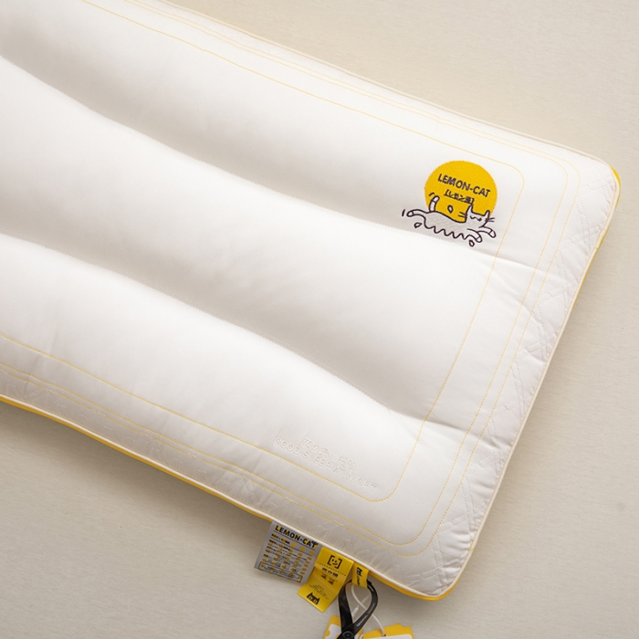 91家纺网 家纺一手货源 找家纺 觉物 2023新款夜猫多规格助眠枕头枕芯 夜猫D款中枕枕下6cm左右