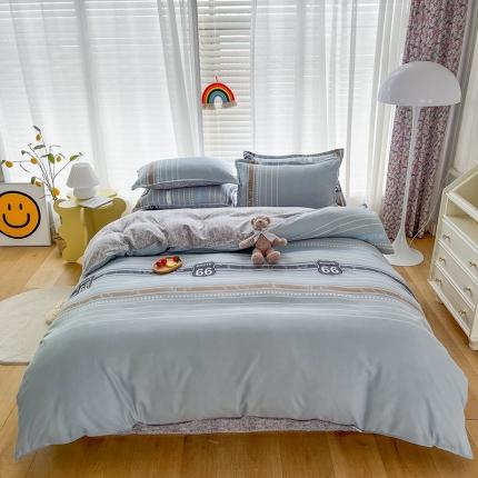 91家纺网 家纺一手货源 找家纺 （总）赫然 130g生态长绒棉贡棉植物羊绒加厚斜纹磨毛四件套