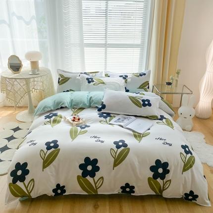 91家纺网 家纺一手货源 找家纺 （总）赫然 130g生态长绒棉贡棉植物羊绒加厚斜纹磨毛四件套