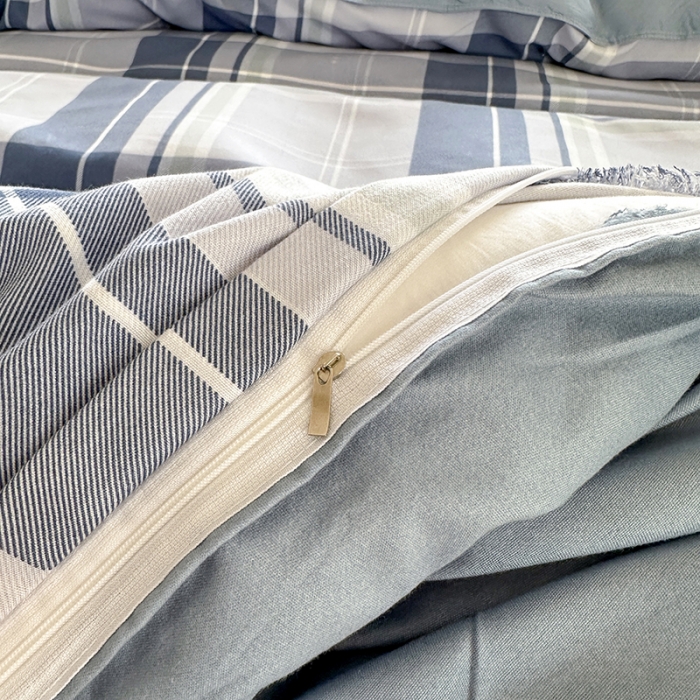 91家纺网 家纺一手货源 找家纺 赫然 130g生态长绒棉贡棉植物羊绒加厚斜纹磨毛四件套 东时区