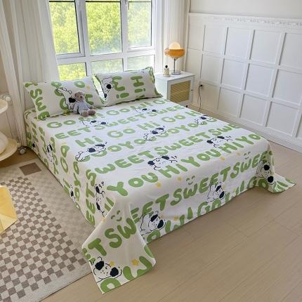 91家纺网 家纺一手货源 找家纺 （总）赫然 新款斜纹磨毛床单三件套