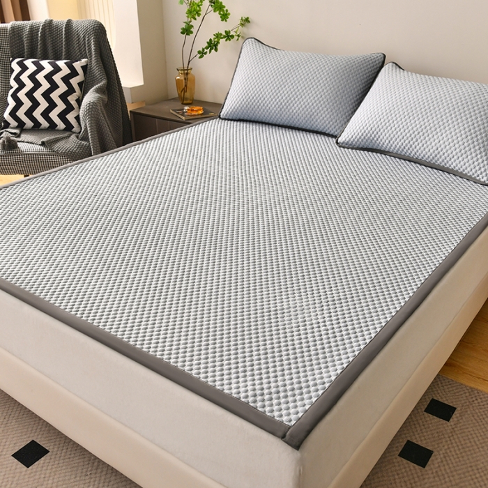 91家纺网 家纺一手货源 找家纺 梦初语 2023新款冰豆豆凉席 梦幻灰