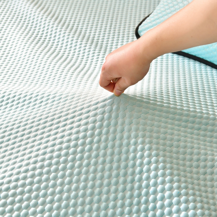 91家纺网 家纺一手货源 找家纺 梦初语 2023新款冰豆豆凉席 水绿