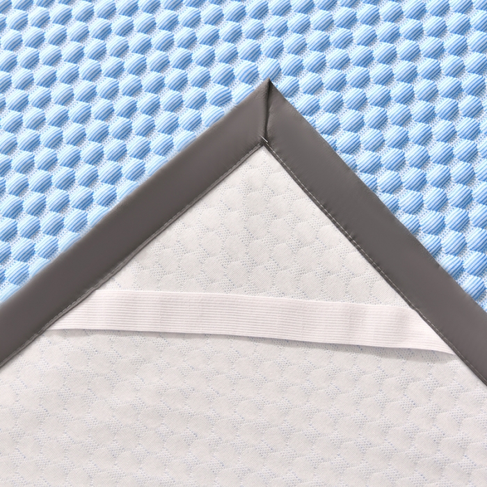 91家纺网 家纺一手货源 找家纺 梦初语 2023新款冰豆豆凉席 天蓝