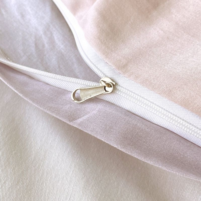 91家纺网 家纺一手货源 找家纺 金鑫汇 2022新款喷气全棉被套奶油-粉