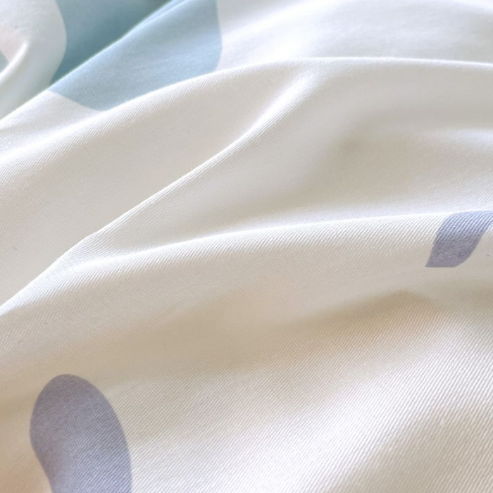 91家纺网 家纺一手货源 找家纺 金鑫汇 2022新款喷气全棉被套奶油-粉