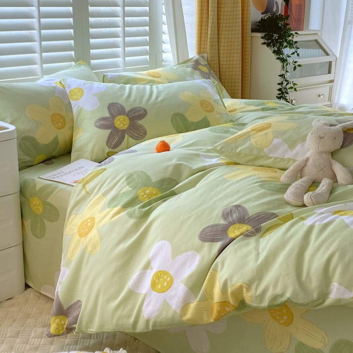 91家纺网 家纺一手货源 找家纺 金鑫汇 2022新款喷气全棉被套五彩缤纷