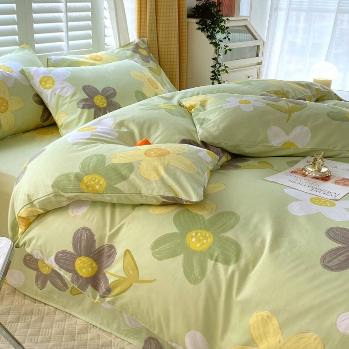 91家纺网 家纺一手货源 找家纺 金鑫汇 2022新款喷气全棉被套五彩缤纷