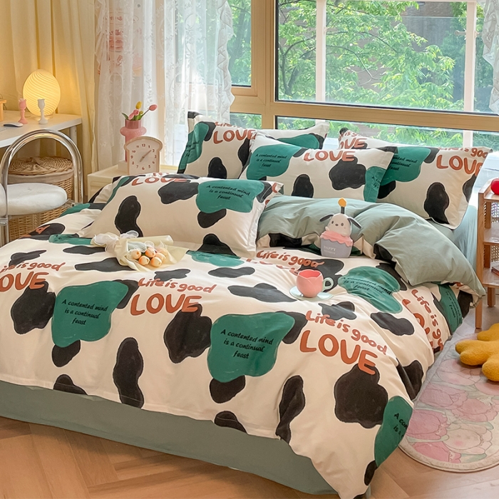 91家纺网 家纺一手货源 找家纺 金鑫汇 2022新款喷气全棉被套蜗居