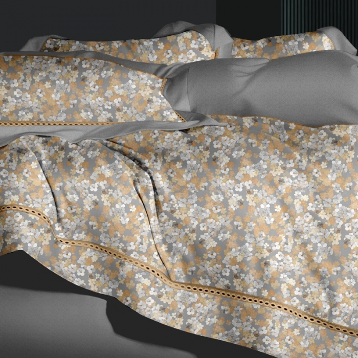 91家纺网 家纺一手货源 找家纺 威克凯丽 2023新款全棉活性生态磨毛四件套 米娜