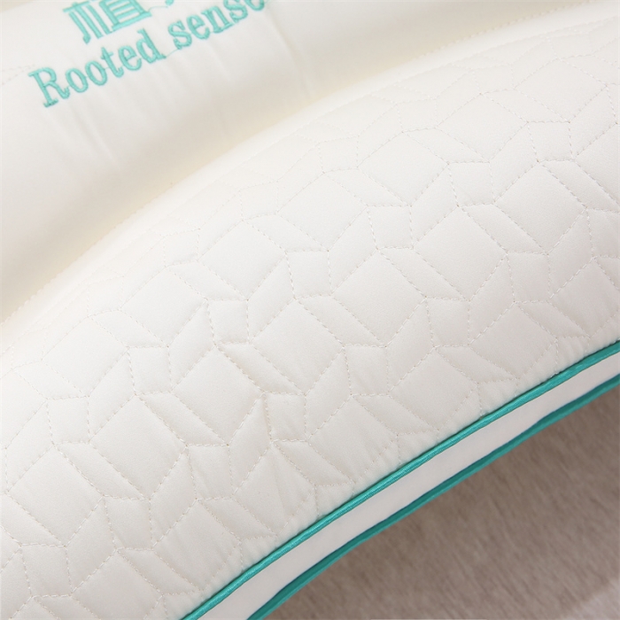 91家纺网 家纺一手货源 找家纺 天意美 2023新款立体植感眠蚕丝乳胶枕