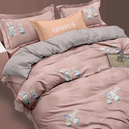 91家纺网 家纺一手货源 找家纺 （总）威克凯丽 2023新款全棉环保磨毛床单款四件套