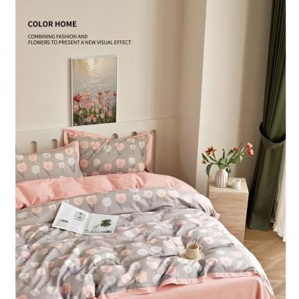 91家纺网 家纺一手货源 找家纺 （总1）威克凯丽 2023新款生态磨毛四件套