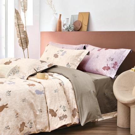 91家纺网 家纺一手货源 找家纺 （总1）威克凯丽 2023新款生态磨毛四件套