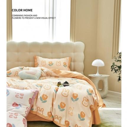 91家纺网 家纺一手货源 找家纺 （总1）威克凯丽 2023新款生态磨毛四件套