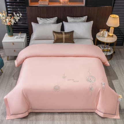 91家纺网 家纺一手货源 找家纺 天木兰 活里活面可拆卸可水洗绣花纯蚕丝被 黄金桑蚕丝被子 直播批发真品