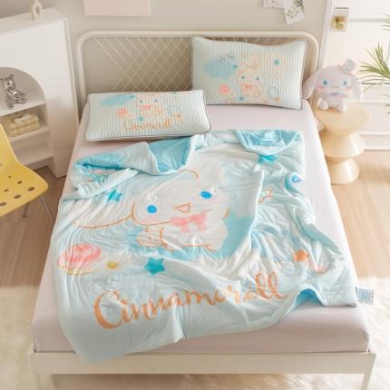 91家纺网 家纺一手货源 找家纺 （总）蘭菲家纺 2023新款三丽欧凉感系列夏被