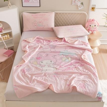 91家纺网 家纺一手货源 找家纺 （总）蘭菲家纺 2023新款三丽欧凉感系列夏被