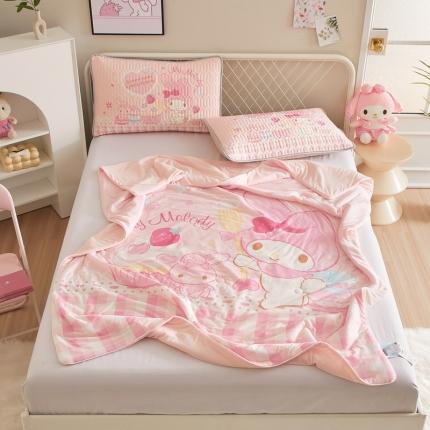 91家纺网 家纺一手货源 找家纺 （总）蘭菲家纺 2023新款三丽欧凉感系列夏被