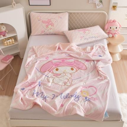 91家纺网 家纺一手货源 找家纺 （总）蘭菲家纺 2023新款三丽欧凉感系列夏被