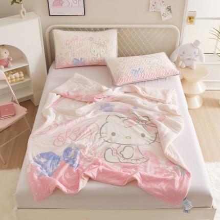 91家纺网 家纺一手货源 找家纺 （总）蘭菲家纺 2023新款三丽欧凉感系列夏被