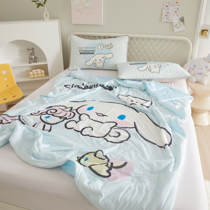 91家纺网 家纺一手货源 找家纺 蘭菲家纺 2023新款三丽欧凉感系列夏被 布丁