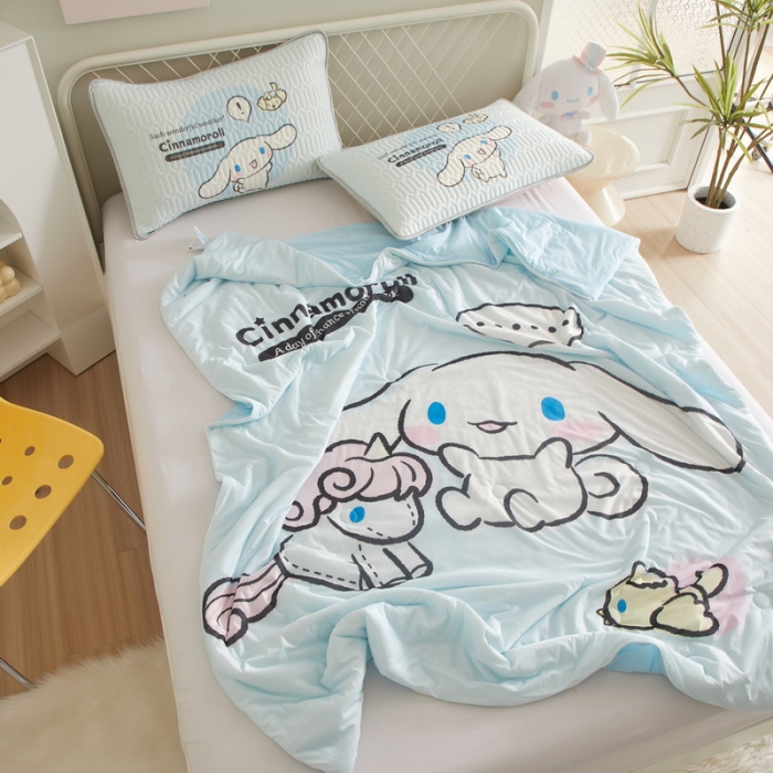 91家纺网 家纺一手货源 找家纺 蘭菲家纺 2023新款三丽欧凉感系列夏被 布丁