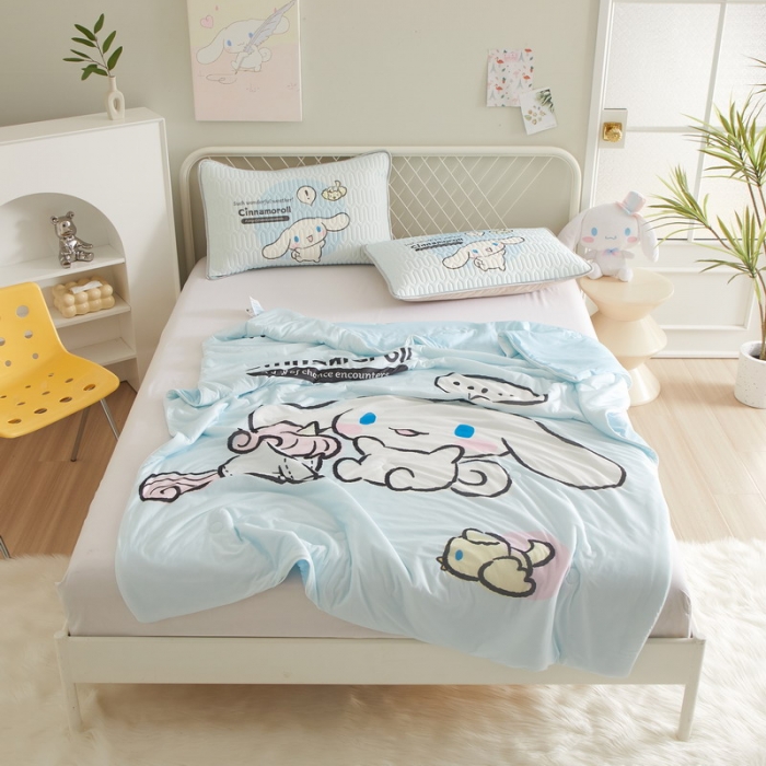 91家纺网 家纺一手货源 找家纺 蘭菲家纺 2023新款三丽欧凉感系列夏被 布丁