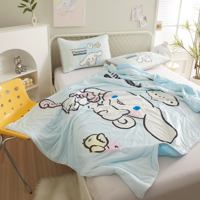 91家纺网 家纺一手货源 找家纺 蘭菲家纺 2023新款三丽欧凉感系列夏被 布丁