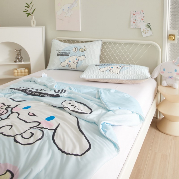 91家纺网 家纺一手货源 找家纺 蘭菲家纺 2023新款三丽欧凉感系列夏被 布丁