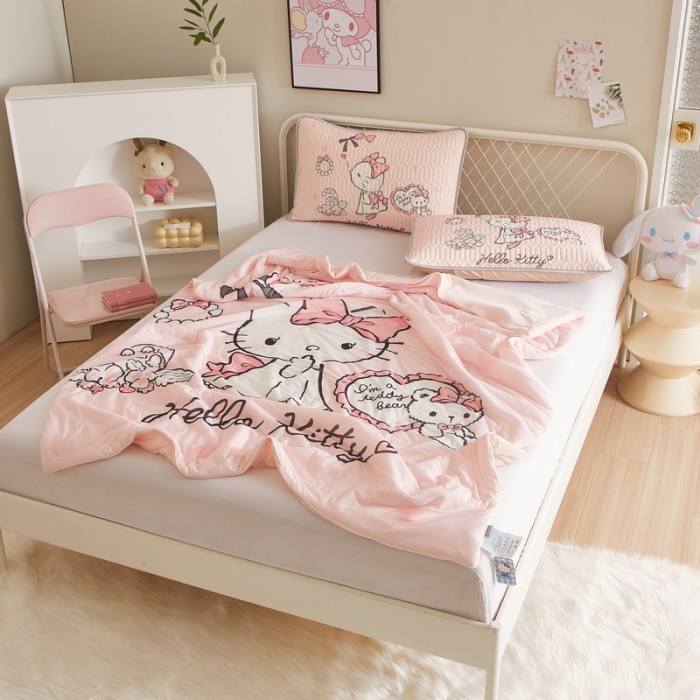 91家纺网 家纺一手货源 找家纺 蘭菲家纺 2023新款三丽欧凉感系列夏被 公主