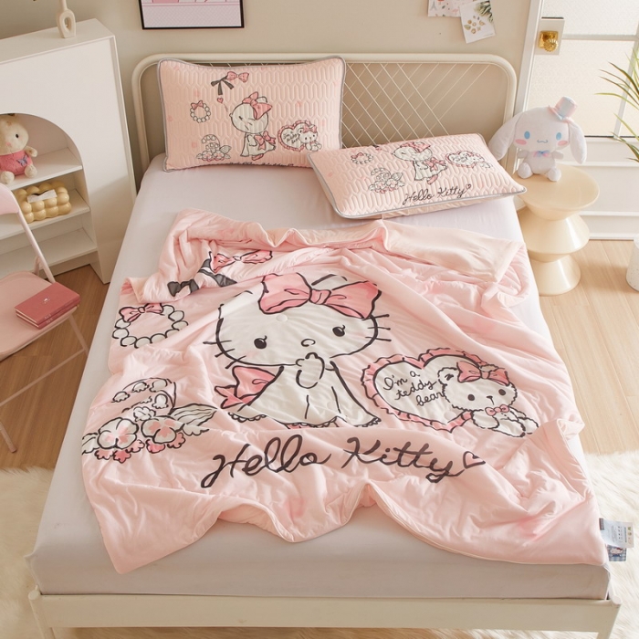 91家纺网 家纺一手货源 找家纺 蘭菲家纺 2023新款三丽欧凉感系列夏被 公主