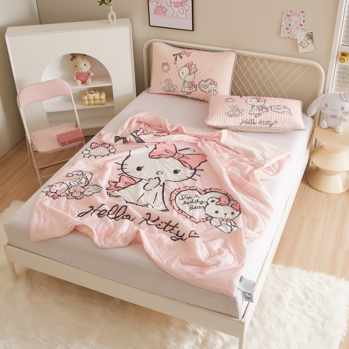 91家纺网 家纺一手货源 找家纺 蘭菲家纺 2023新款三丽欧凉感系列夏被 公主