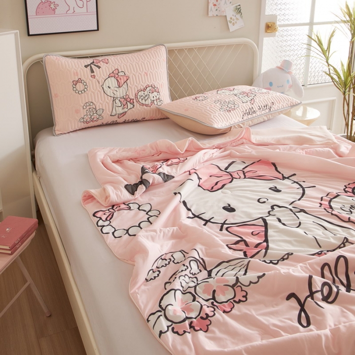 91家纺网 家纺一手货源 找家纺 蘭菲家纺 2023新款三丽欧凉感系列夏被 公主