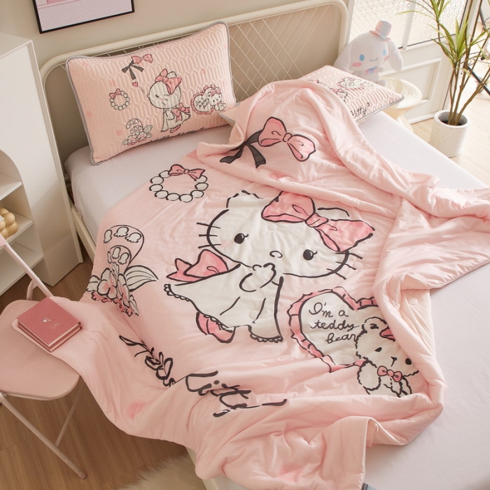 91家纺网 家纺一手货源 找家纺 蘭菲家纺 2023新款三丽欧凉感系列夏被 公主