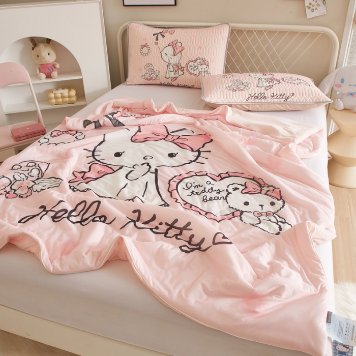 91家纺网 家纺一手货源 找家纺 蘭菲家纺 2023新款三丽欧凉感系列夏被 公主